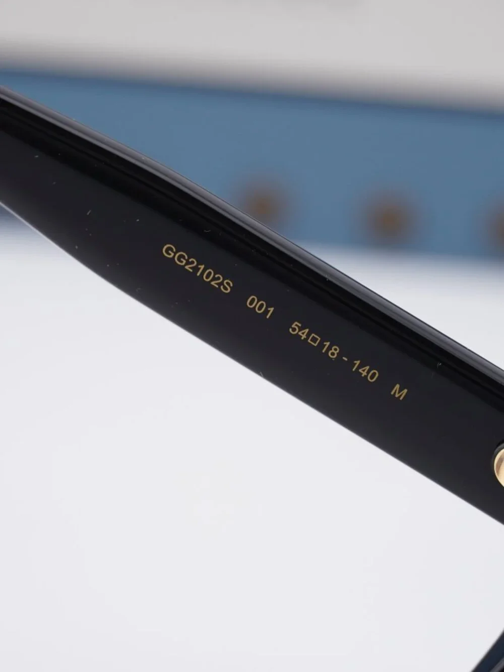 Gucci GG2102S 001 Square Sunglasses - Black \ Grey